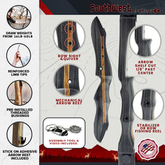 64" Ghost Takedown Longbow