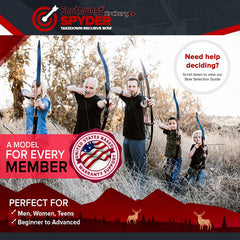 64" Spyder XL Takedown Recurve Bow - Ready 2 Shoot